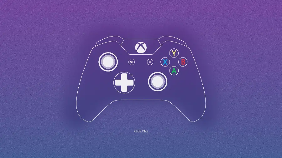 Purple game console controller background for mobile for gamers