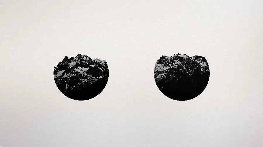 Download free and high-quality photo of a black and dark globe in a minimalist fantasy style