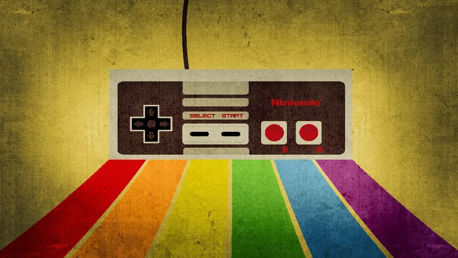 Atari handheld computer game design graphic wallpaper 