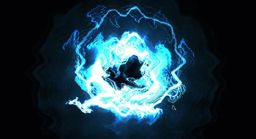Very interesting photo of electricity with a black background for profile and background 