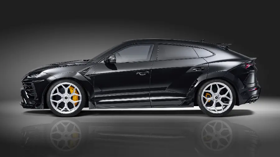 Stylish and unique HD quality stock photo of Black Lamborghini Urus SUV