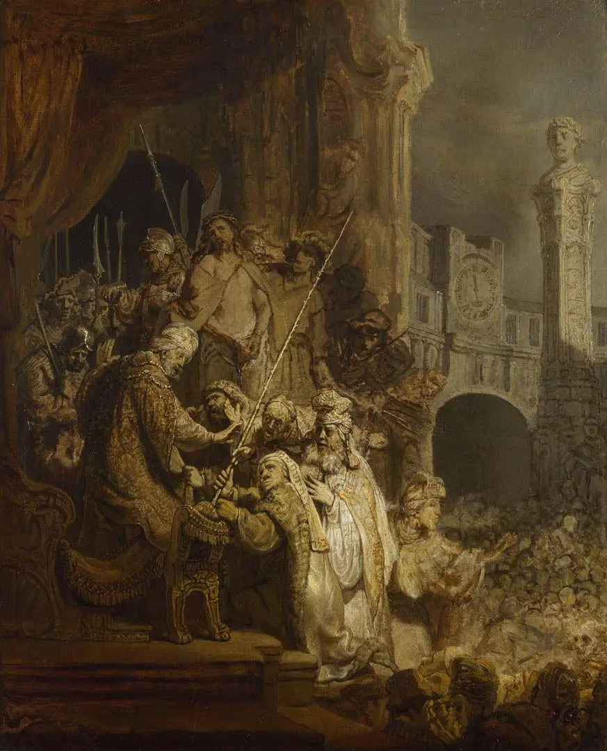 Download wallpaper for lovers of the style of Rembrandt, the famous Dutch painter