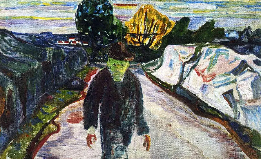 Photo of Edvard Munch's famous painting called The Killer