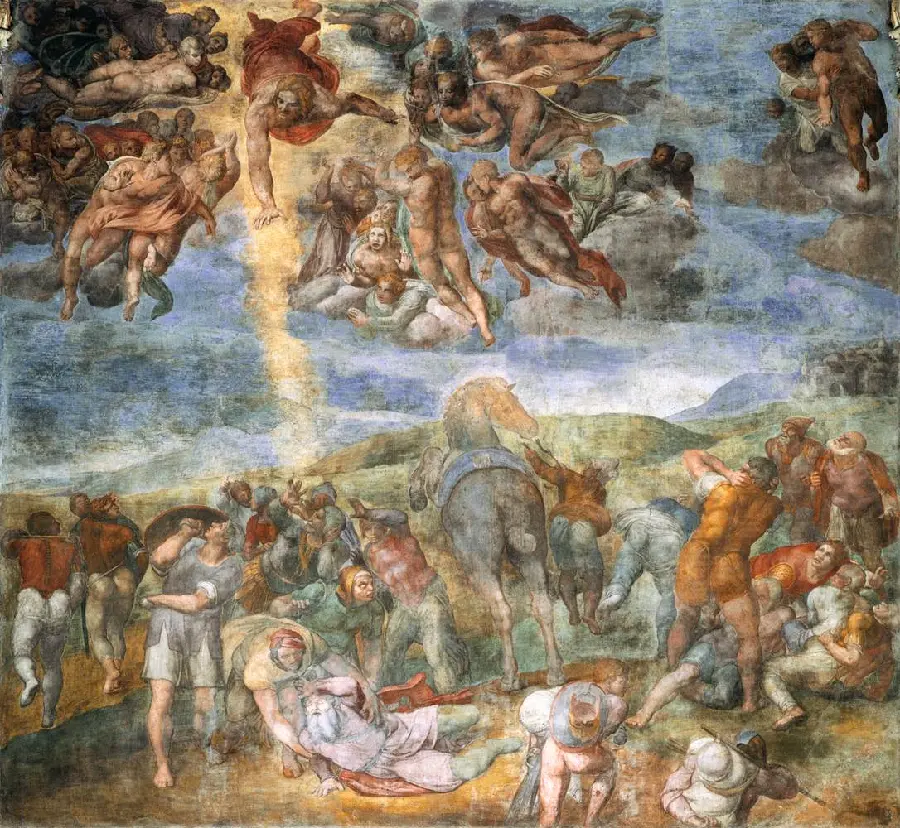 Download the artistic painting by Michelangelo called The Last Judgment 