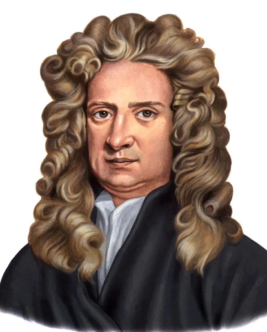 Download Isaac Newton graphic photo with white background 