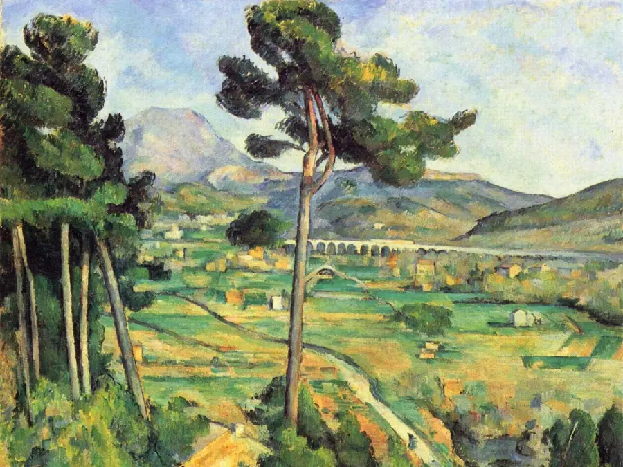 Painting by Paul Cezanne for the background of art lovers
