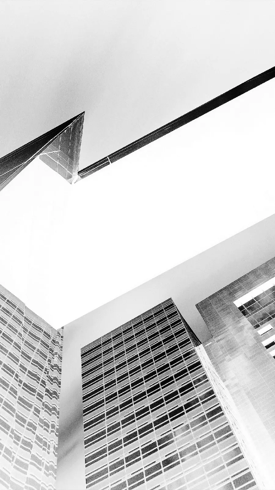 Wallpaper in black and white theme of a minimalist building