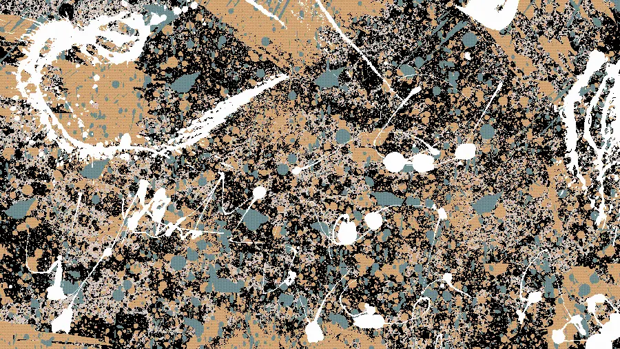 Abstract Expressionism Pattern Black Drip Painting Style Jackson Pollock