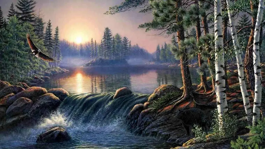 The best impressive and beautiful nature painting for poster printing 