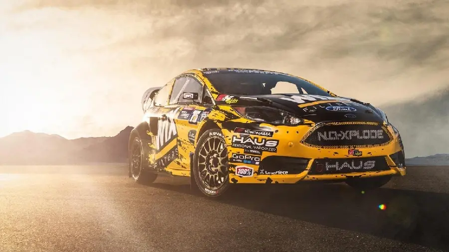 Cool picture of a car prepared for rallycross competitions
