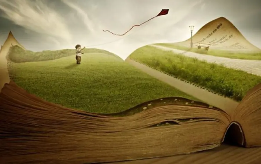 Download Desktop Wallpaper with Animated Cartoon Design of Flying Kites 