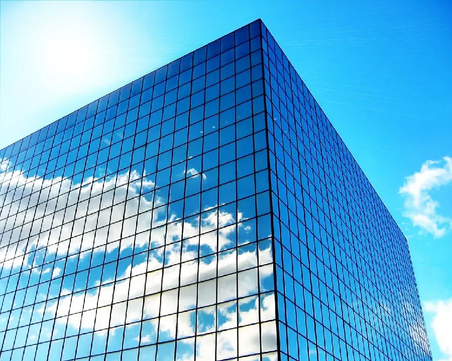 Landscape photo of exteriors of tall buildings with modern architecture