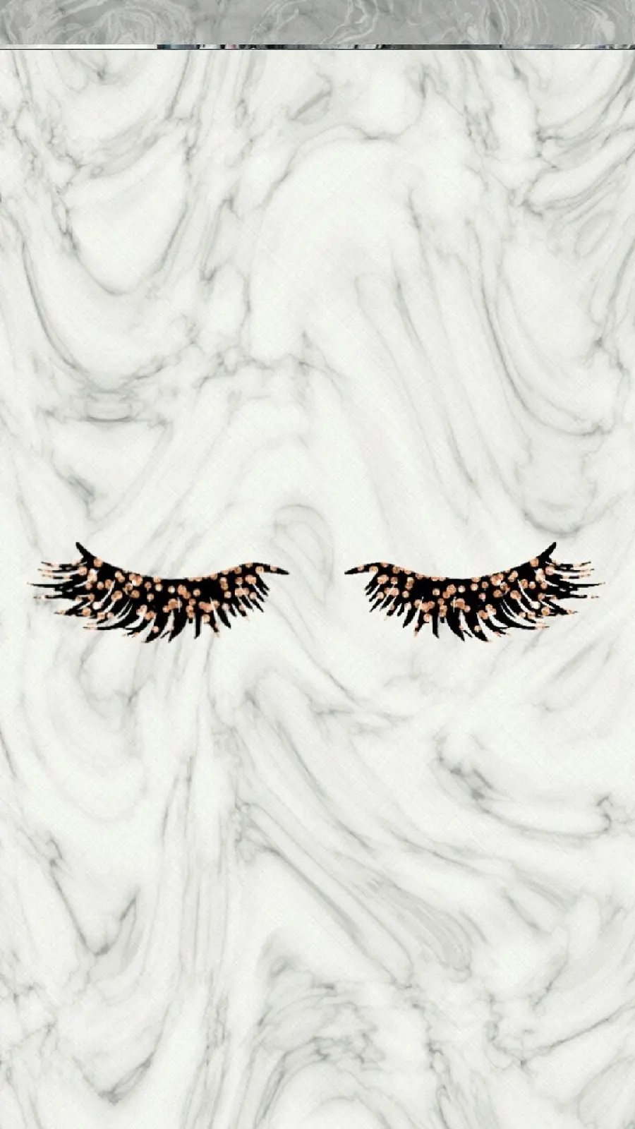 Eyelash extension image on a simple and modern background