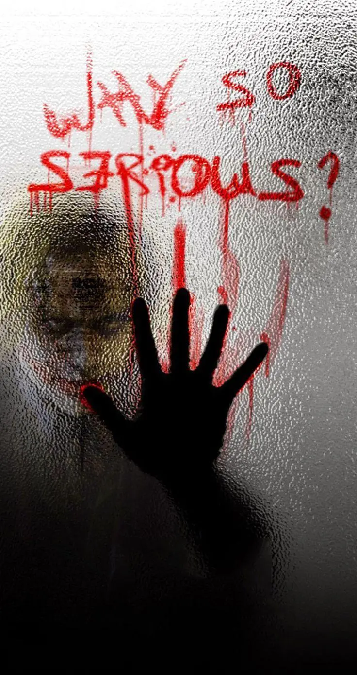 The Scariest Free Stock Photo with Bloody Text Design on Glass 
