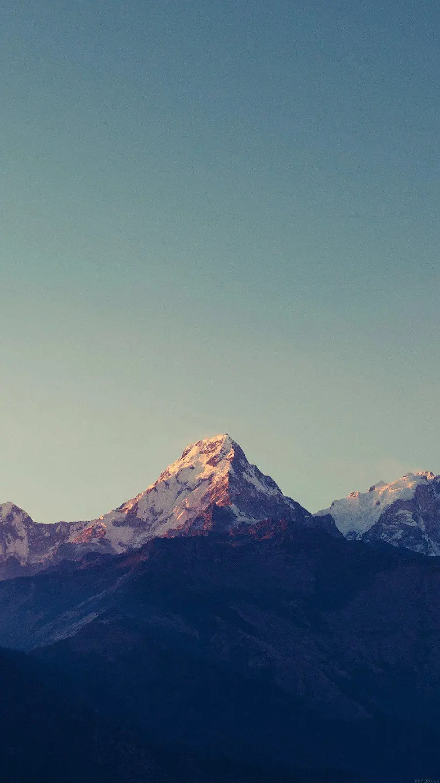 Simple natural mountain landscape wallpaper without effects and editing
