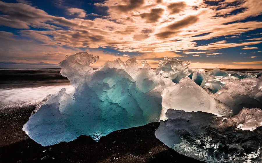Amazing background photo of natural ice floes