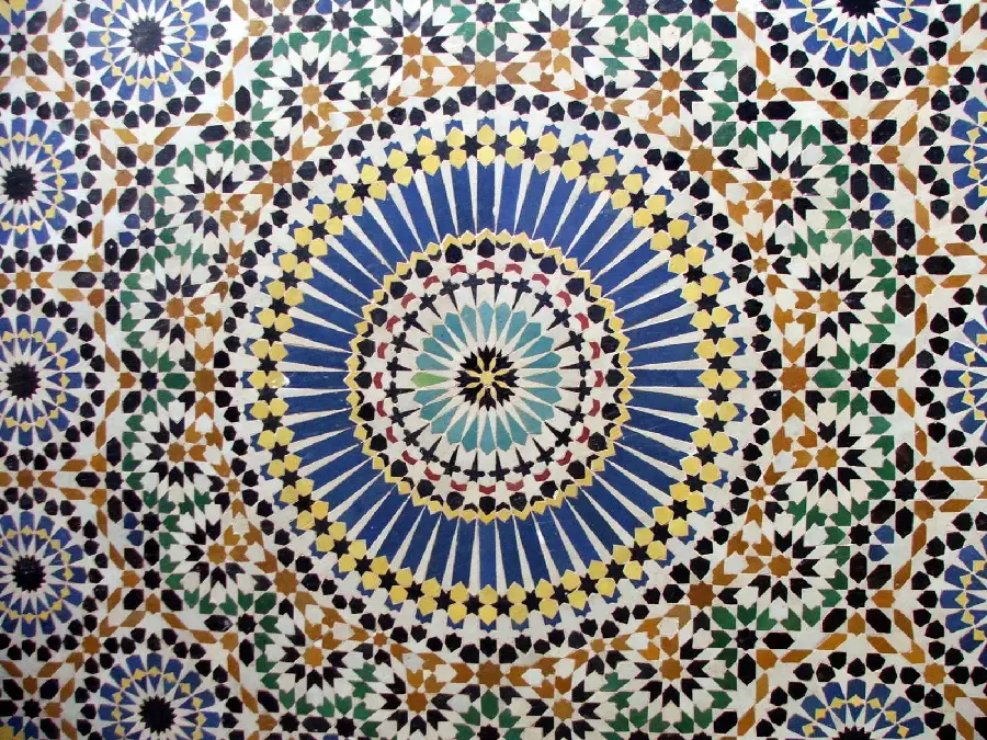Background photo of Islamic design used in dome roofs