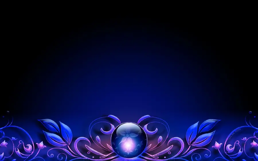 The most dreamy background of a transparent glass crystal ball and ball with a black background