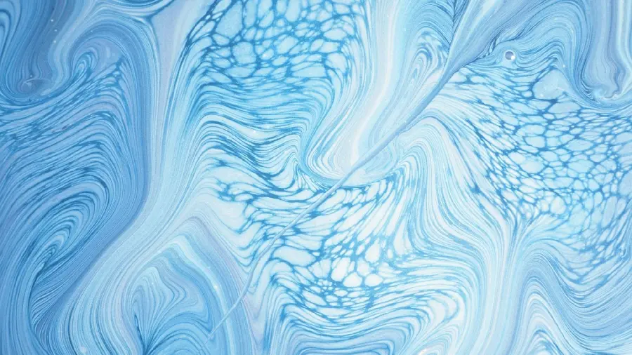 High Quality Blue and White Liquid Texture Photo 