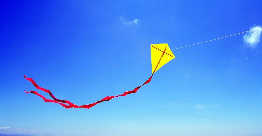 Download New and Cool Background with Unique and Unique Design Beautiful yellow kite 