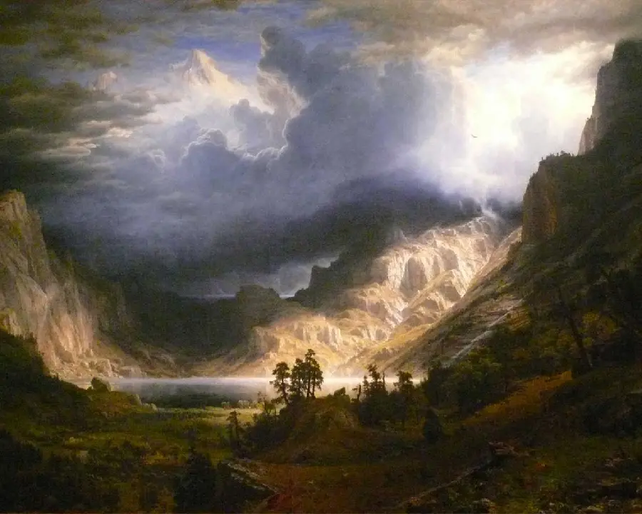 Image of the painting of the wonders of the masterpiece of the English painter William Turner 