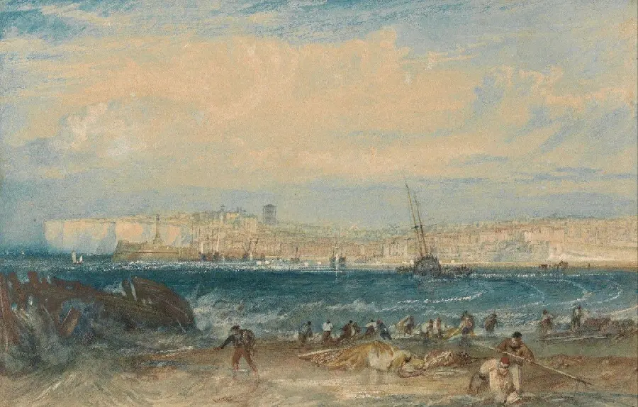 Full HD image of the painting of the beach by the famous English painter William Turner