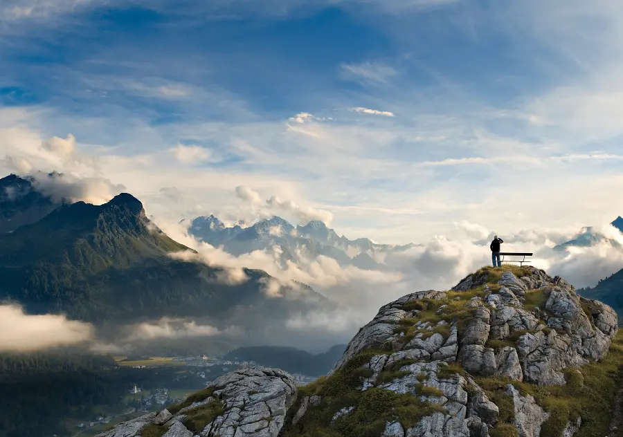 Natural landscape and scenery of the Himalayan mountains