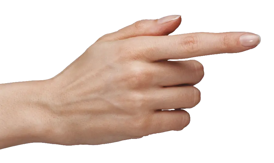 Download a picture of a hand pointing in PNG format Pointing hand 