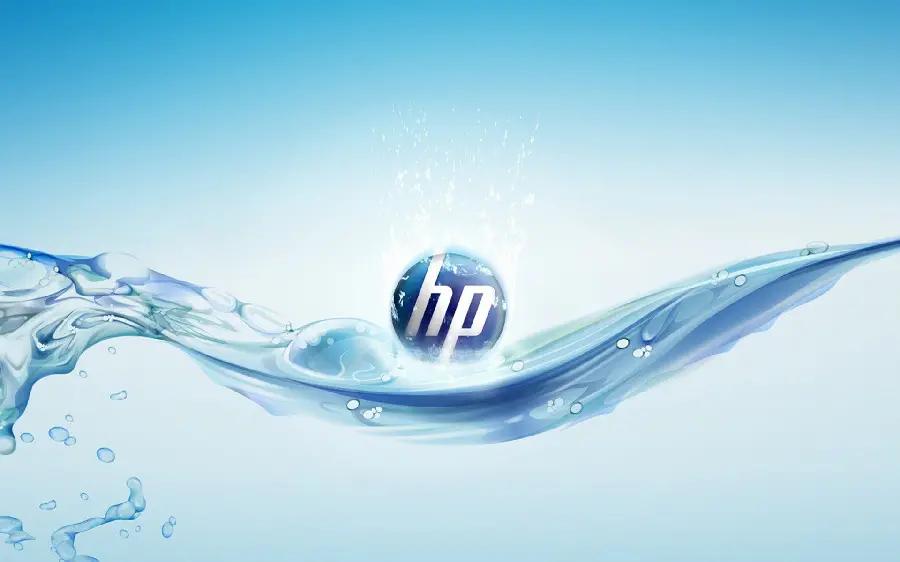 Wallpaper for desktop with the famous hp logo