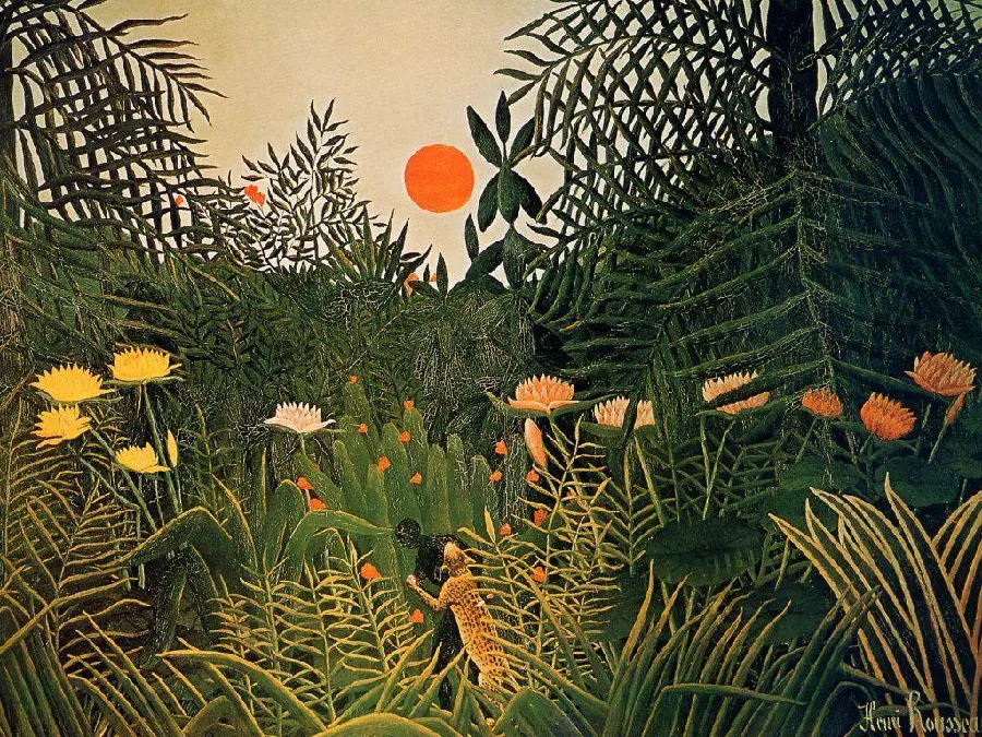 Free and Full HD Download of the Forest Painting by Henri Rousseau