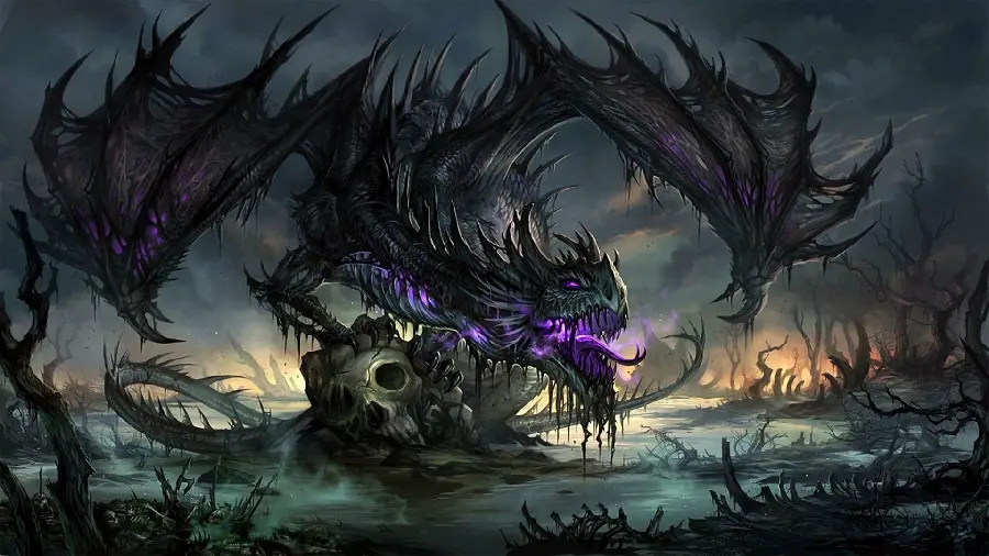 The darkest boy's profile photo with a scary dragon design