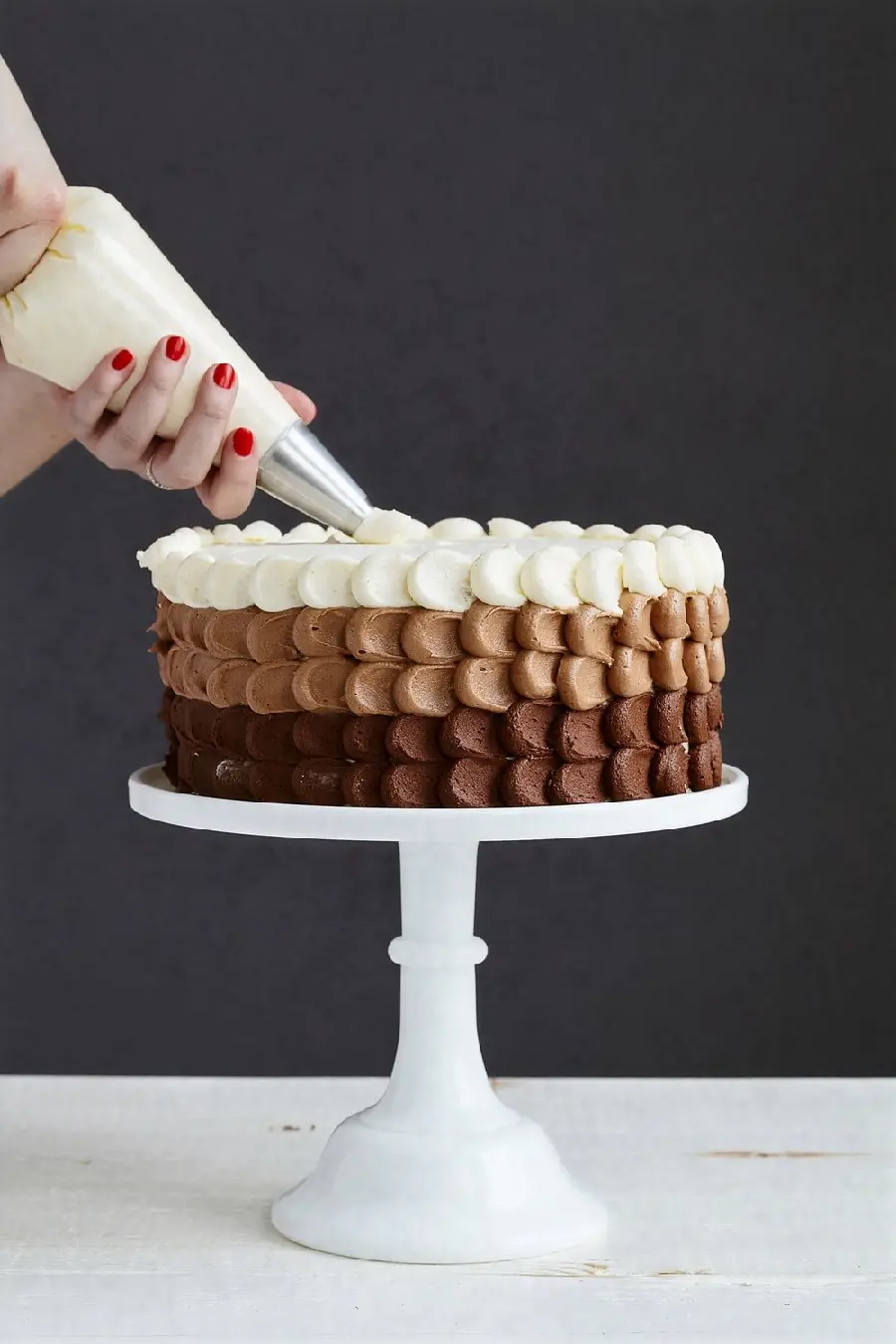 A popular stock photo of a layered cake for baking pages