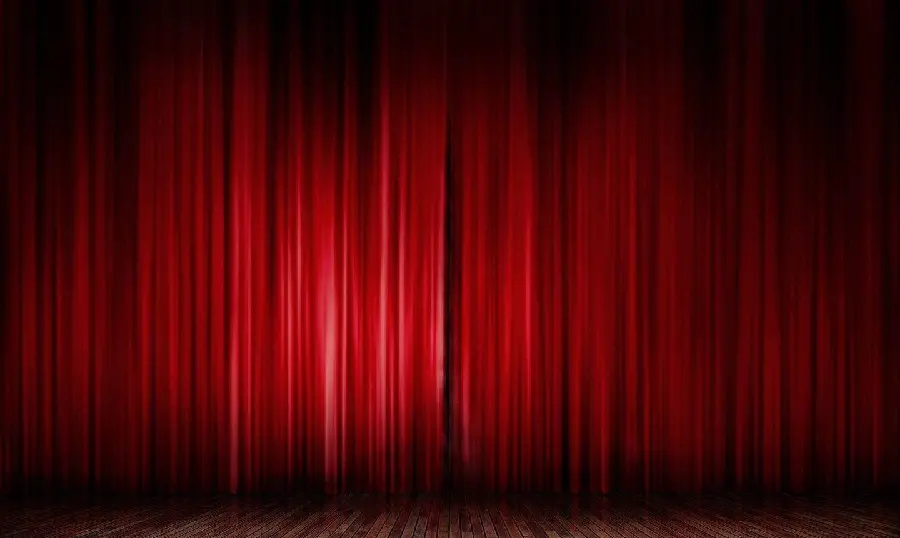 Download the red theater curtain completely free