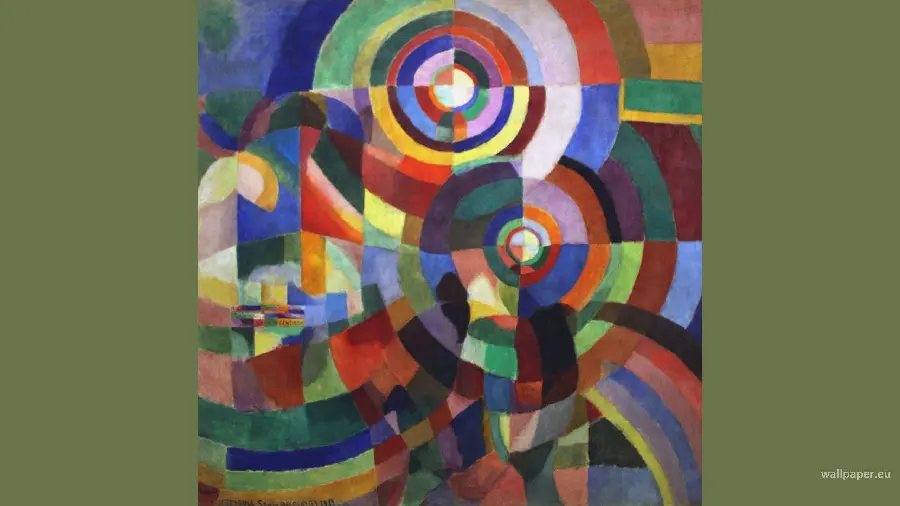 Photo of Marc Chagall's work in various colors for printing on a board 