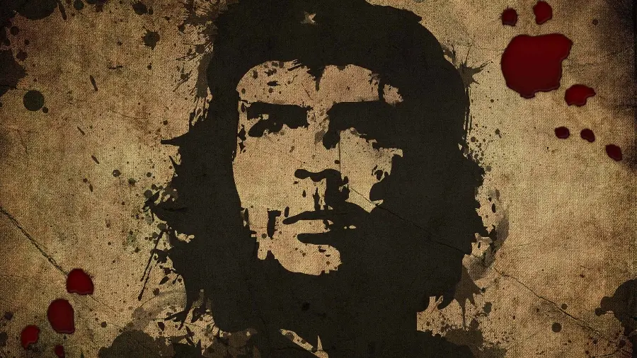 Profile photo of Ernesto Che Guevara, the main figure of the Cuban revolution 