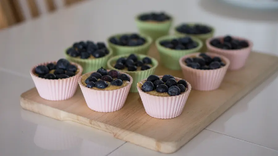 Delicious and delicious blueberry muffin wallpaper for a party
