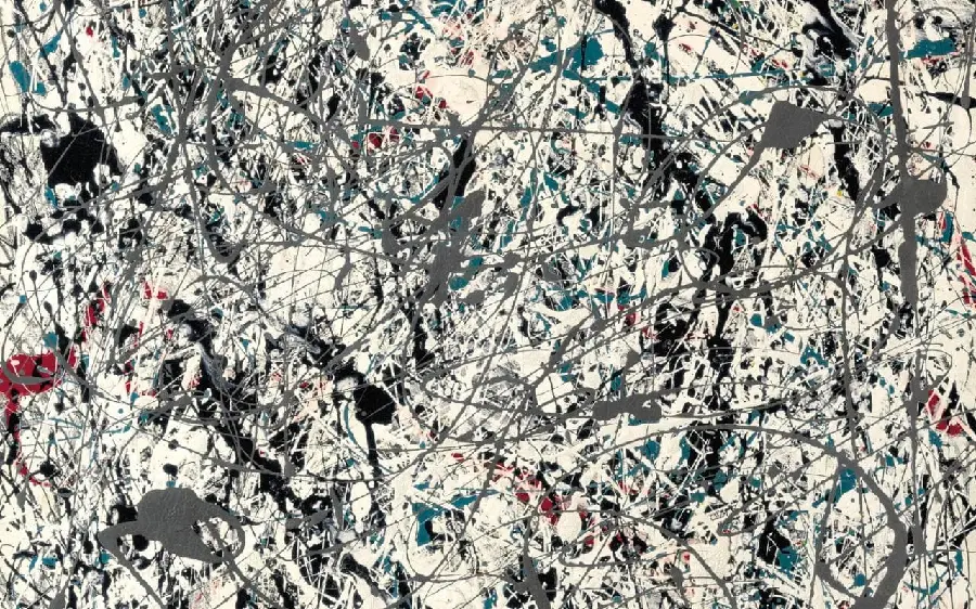 Modern Abstract Inkjet Painting Giclee 1948 INVIN ART 