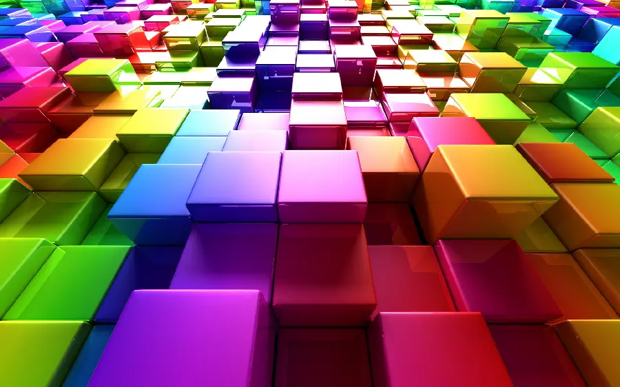 Colorful 3D wallpaper in FULL HD quality