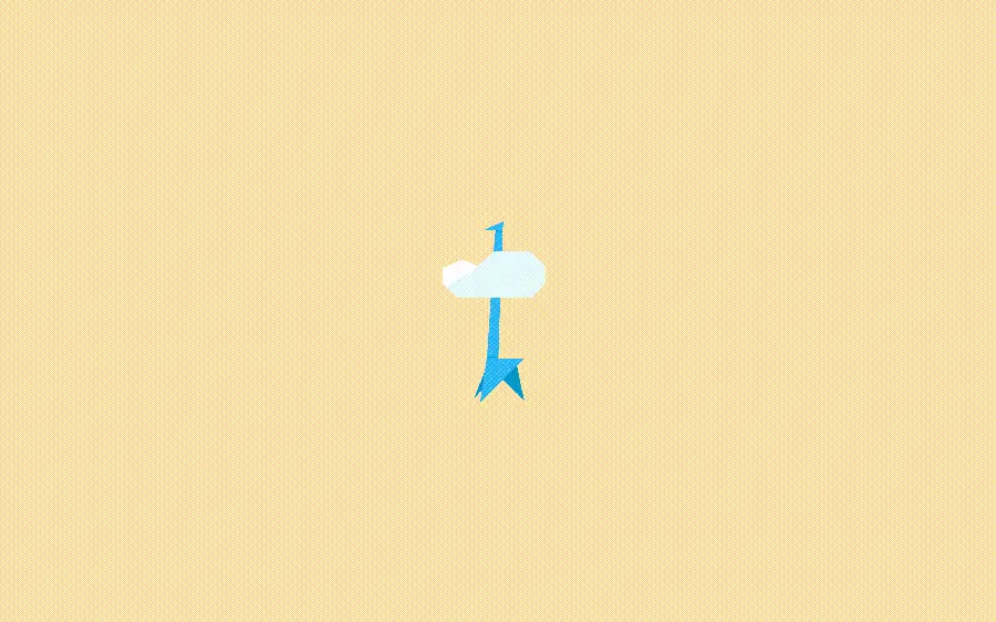 Cute Minimalist Background with Origami Giraffe Design