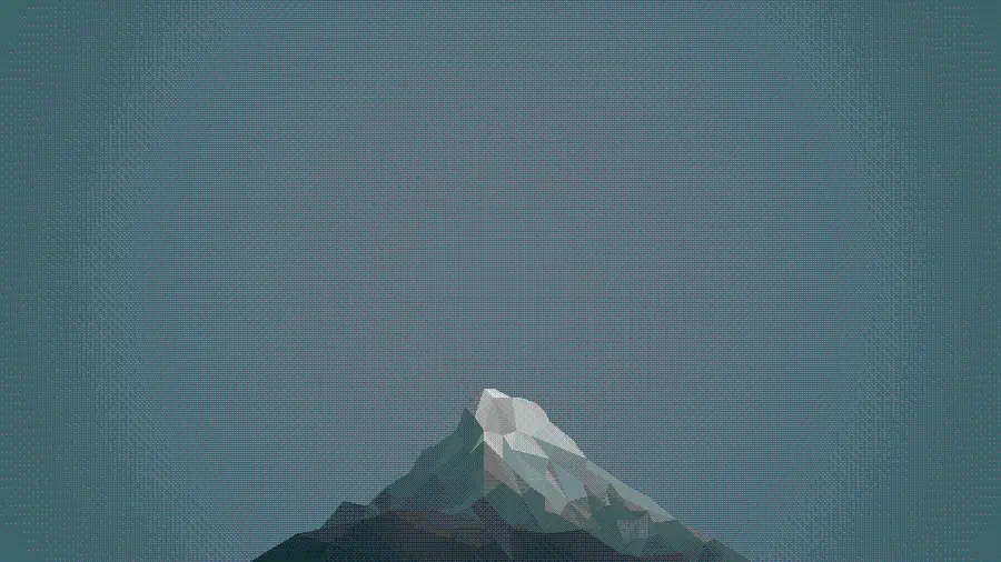Stock Image Single Mountain Minimalist Style on Gray and Simple Background