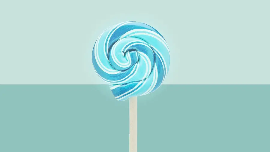 Free download of minimal blue candy photo with simple background 