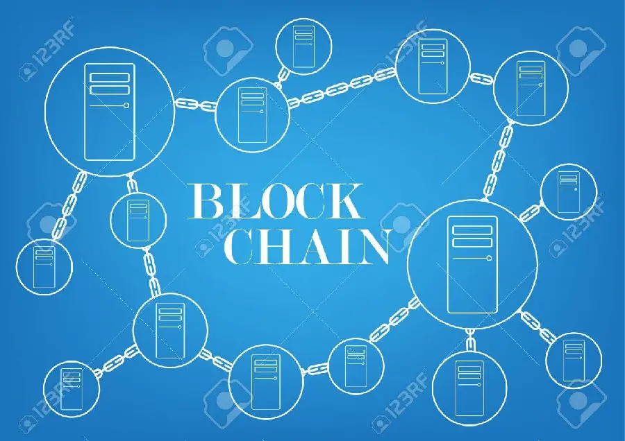 Blockchain technology wallpaper and wallpaper