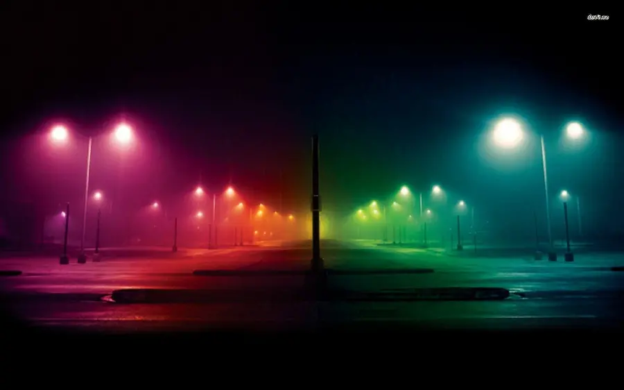 Fine Art Photography of Colorful City Lights at Night