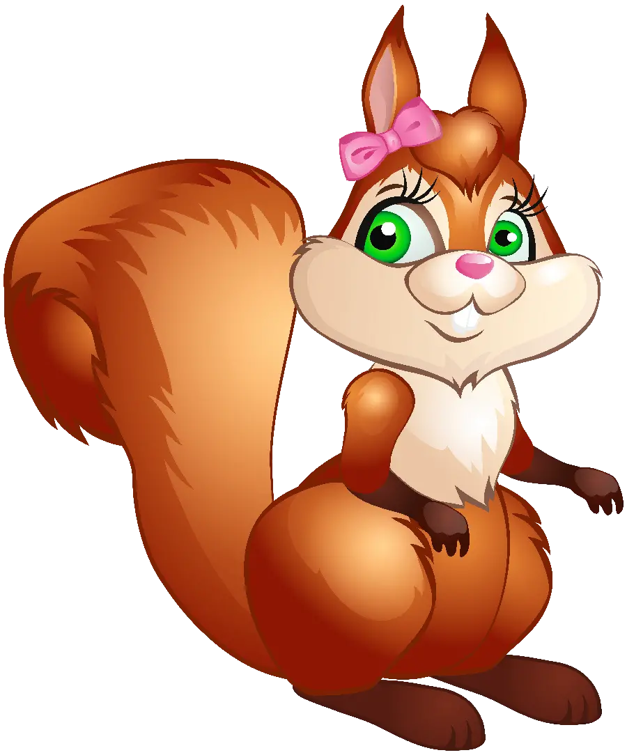 Download the graphic photo and computer drawing of a squirrel in PNG format