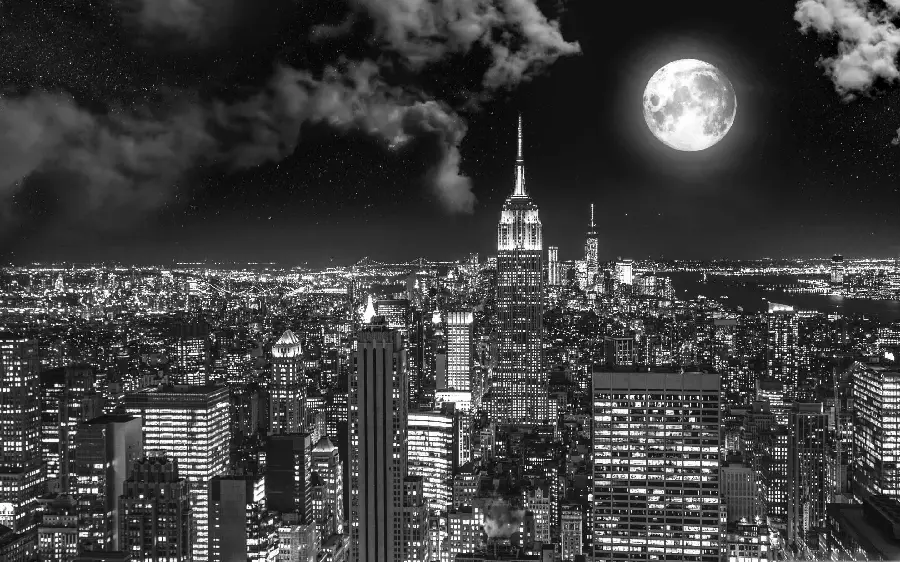 Photo Taken in the style of black surrealism from the city