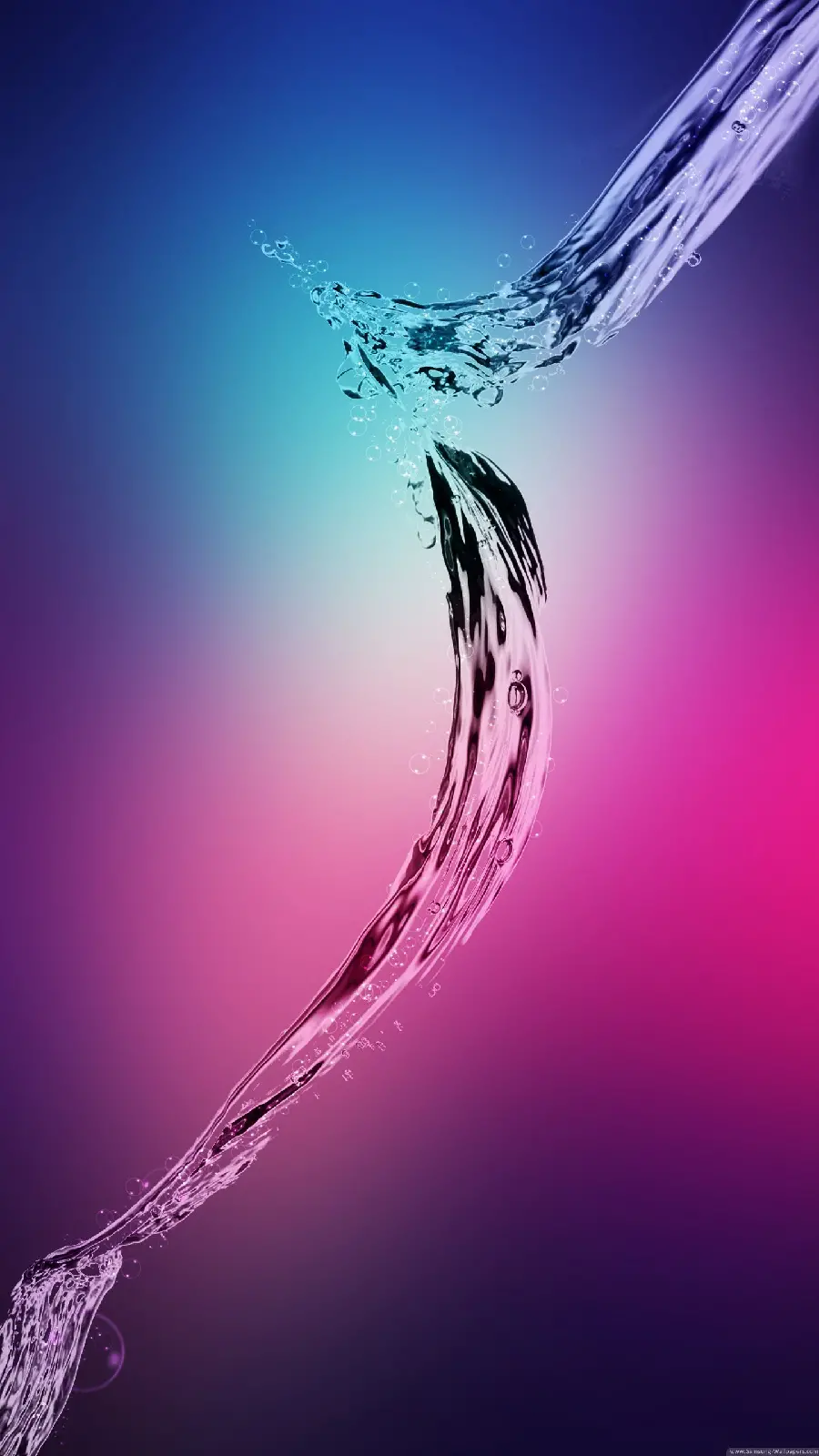 Background photo designed with inspiration from cool water for the phone screen 