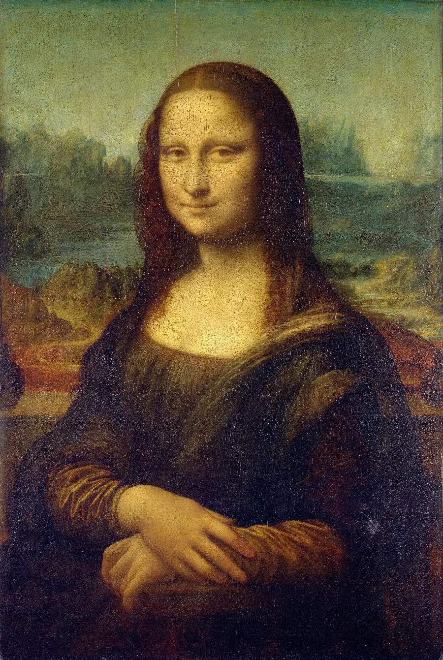 The highest quality photo of the Mona Lisa for poster printing 