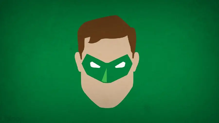Minimal photo of the superhero Green Lantern in 4K quality 