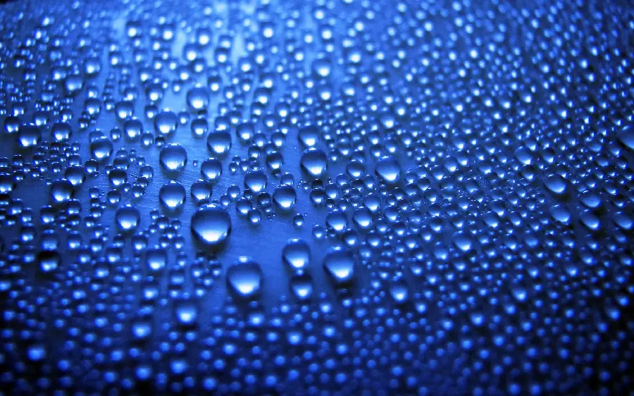 Stock photo in a special view of cool water droplets with high density