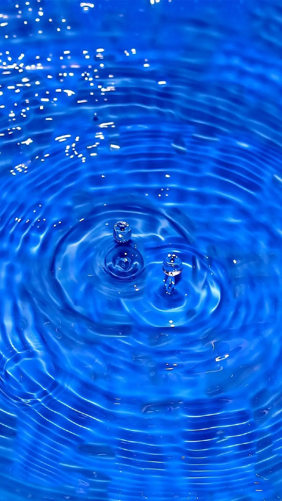 Cool water wallpaper for phone background in a deep blue theme